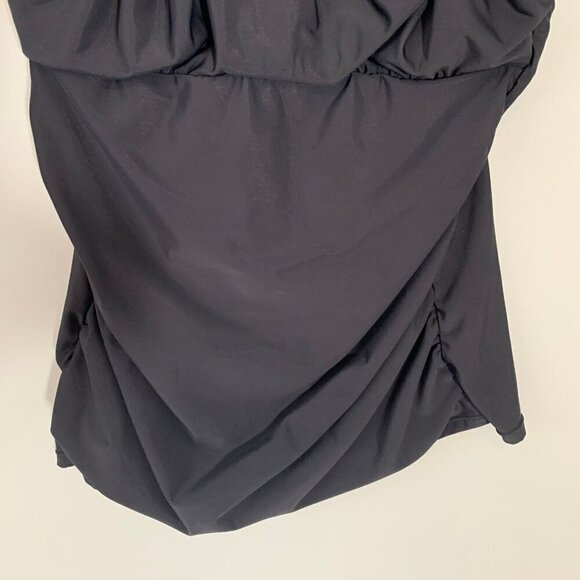 Lands' End black strappy tankini with underwire - Size 8 - Picture 3 of 10